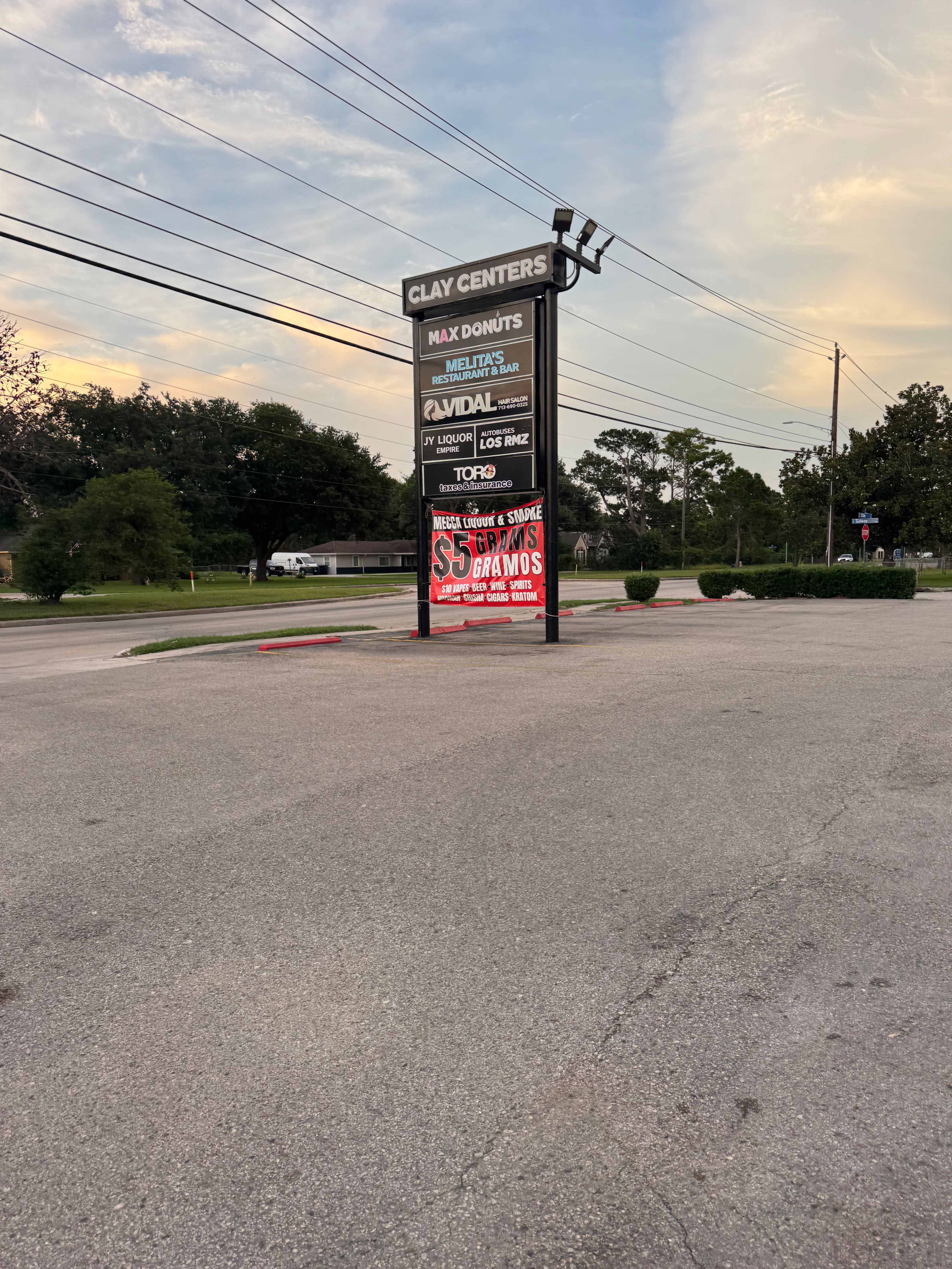 The Max Donuts sign on Clay Road in Houston