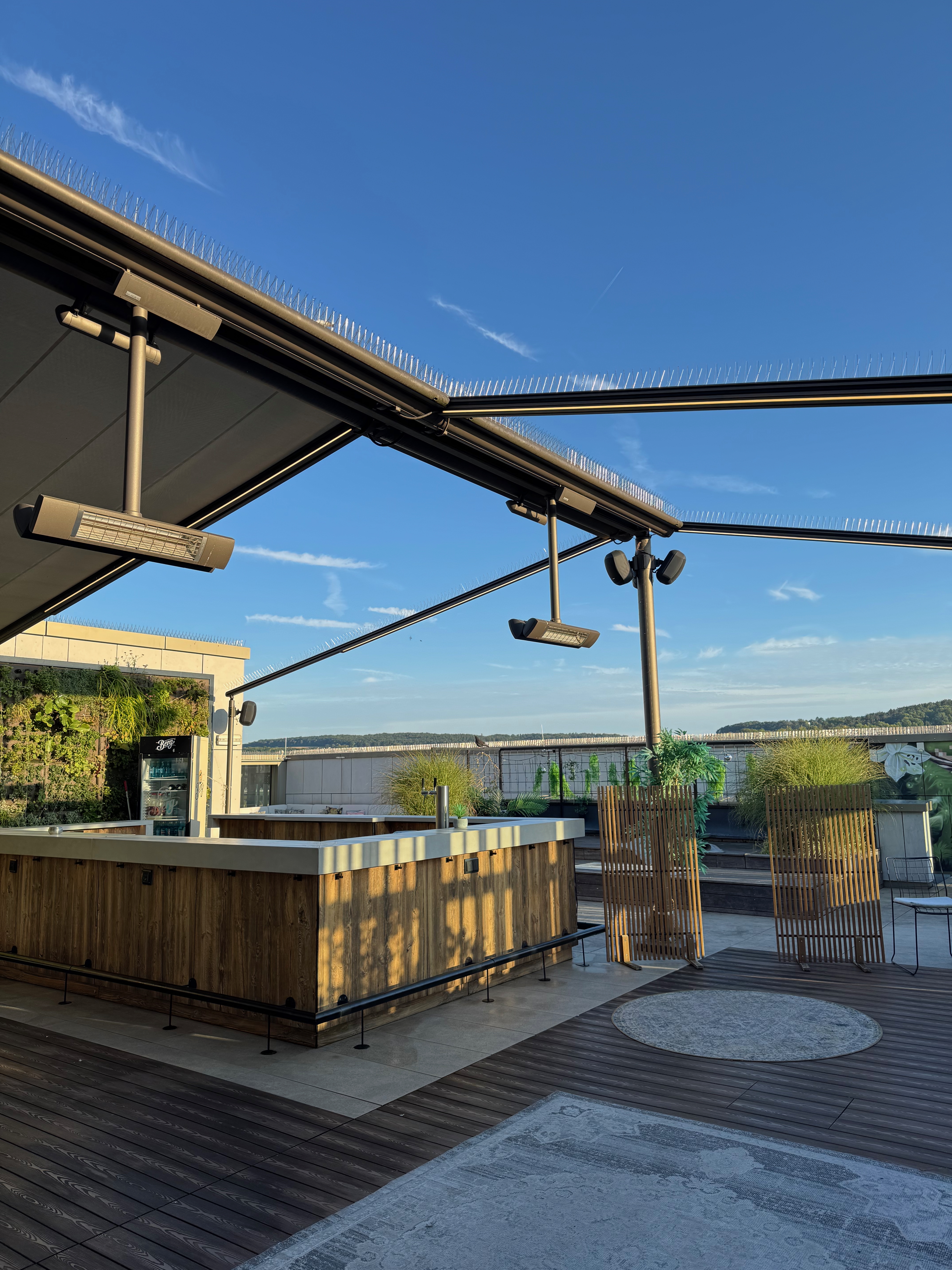 Rooftop terrace at Me and All Hotel Ulm