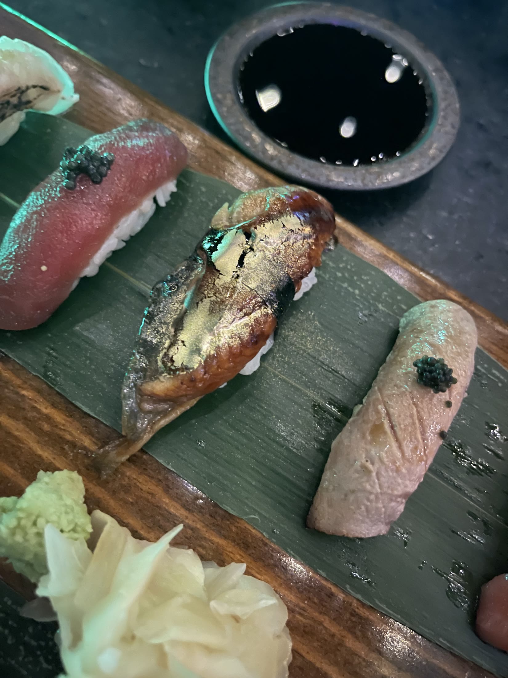 Sushi sampler at Isaki Casco Rooftop in Panama City