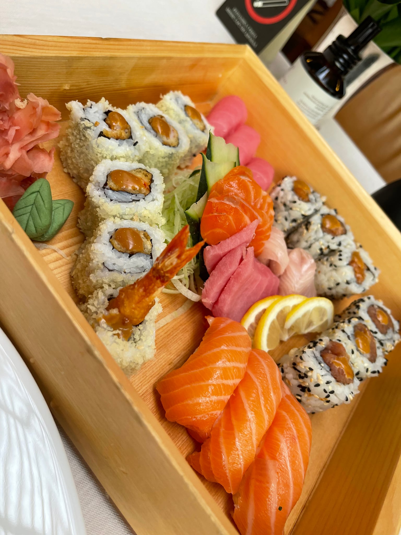 A sushi platter at Ebisu inside Square Nine Hotel in Belgrade