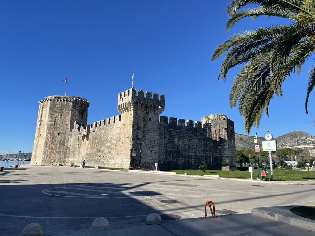 Kamerlengo Castle at the western edge of Trogir old town
