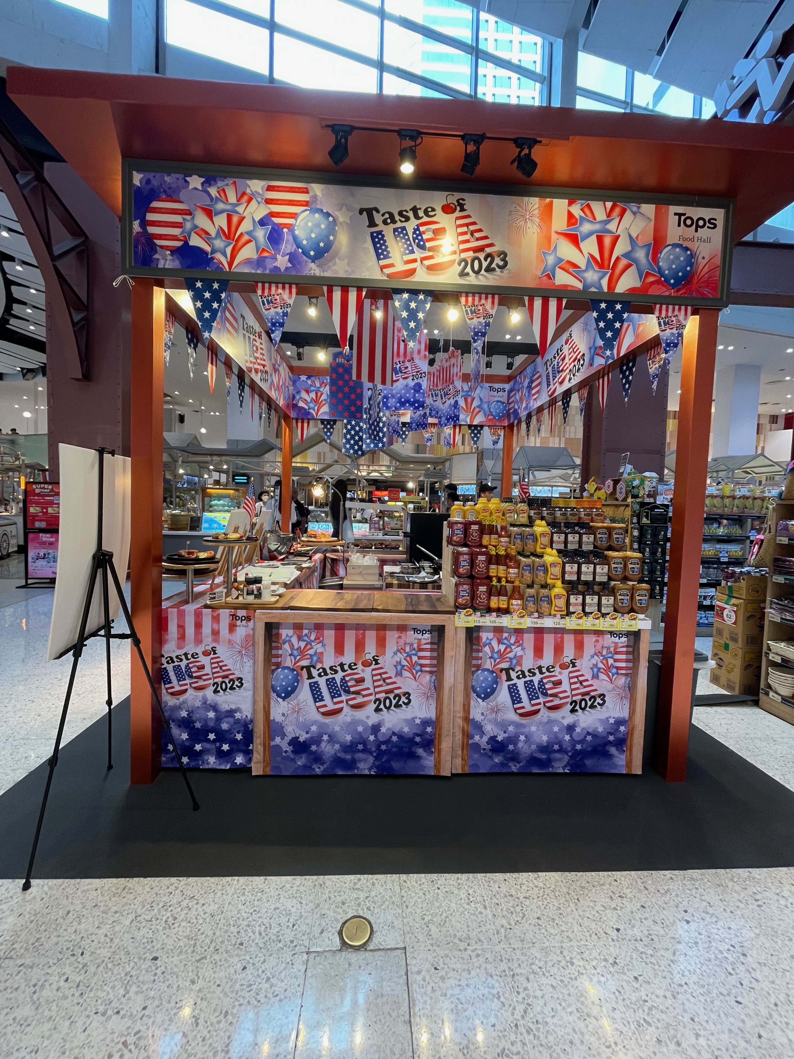 A Tops Food Hall pop-up inside CentralWorld in Bangkok