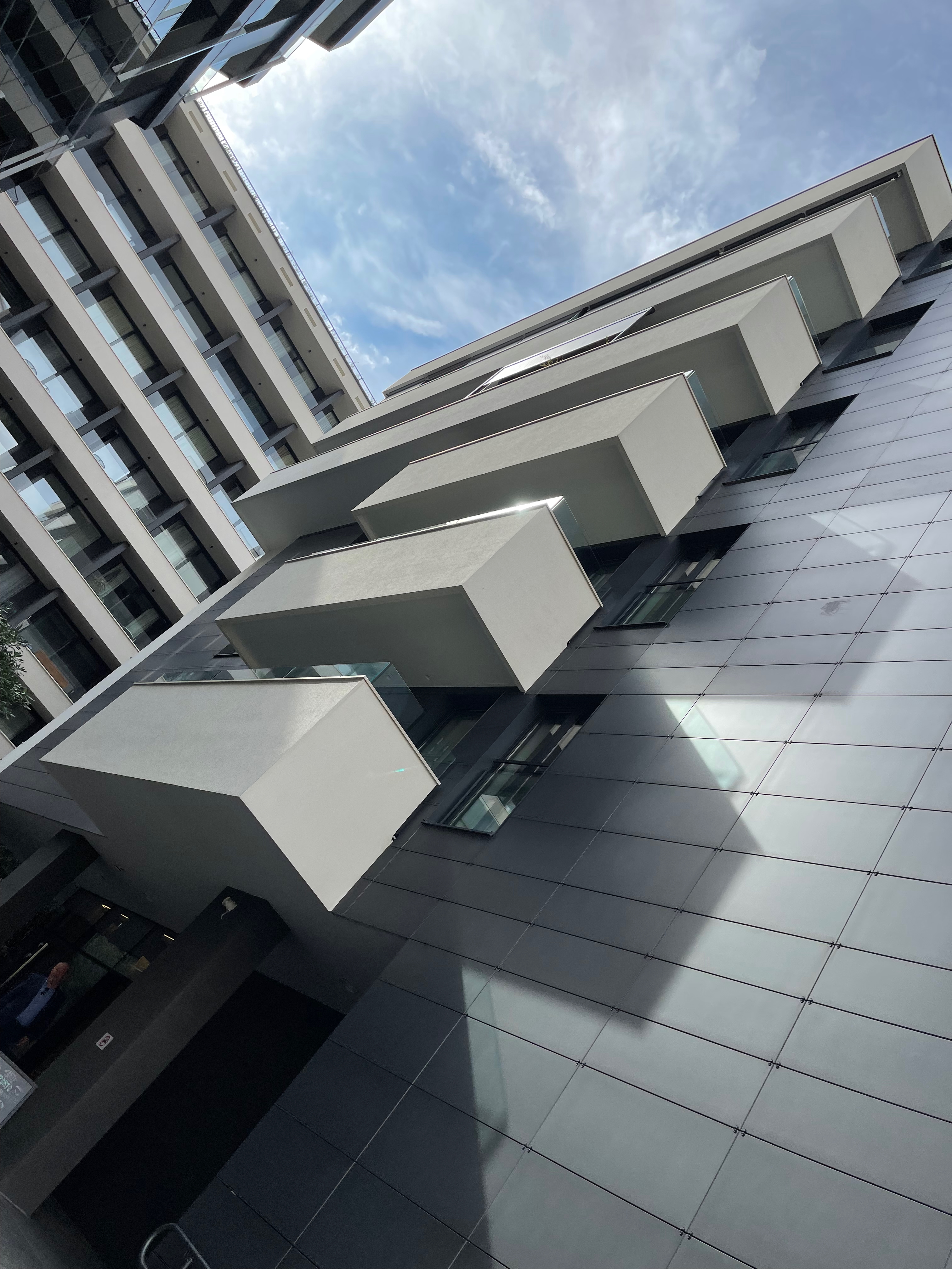 Modern exterior balconies at Boutique Hotel Porto in Dubrovnik