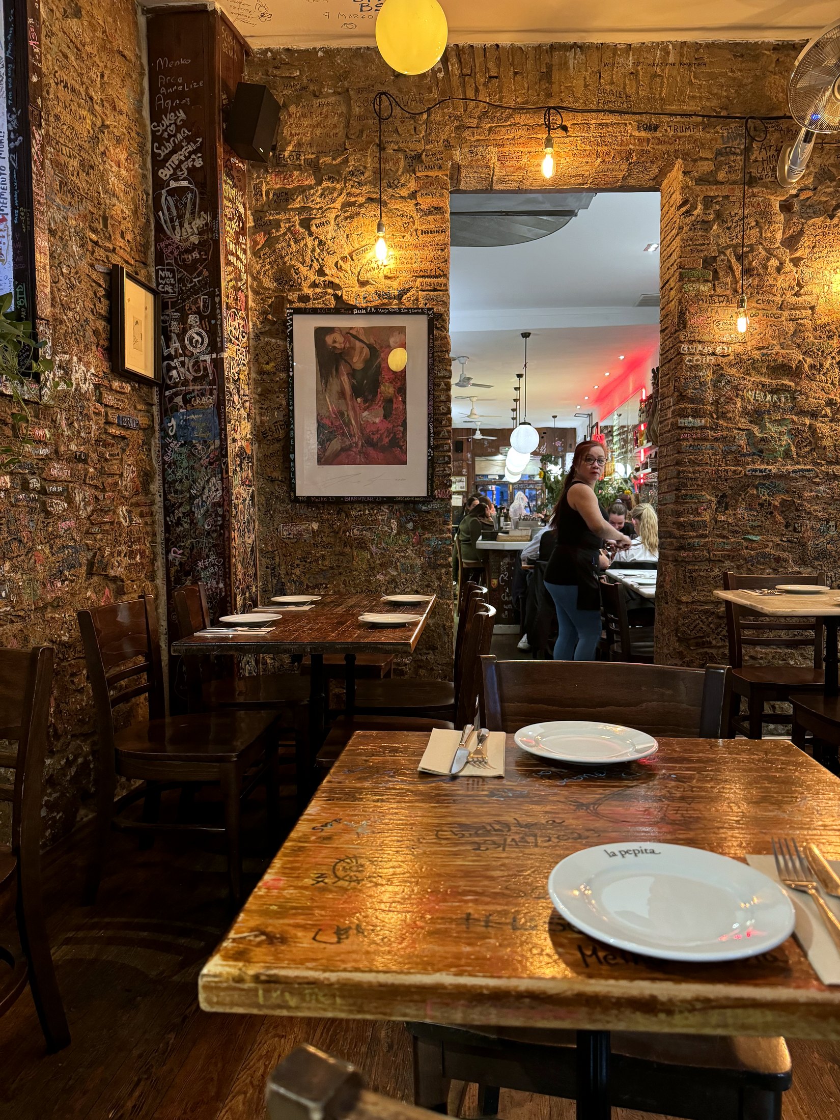 La Pepita dining room in Barcelona