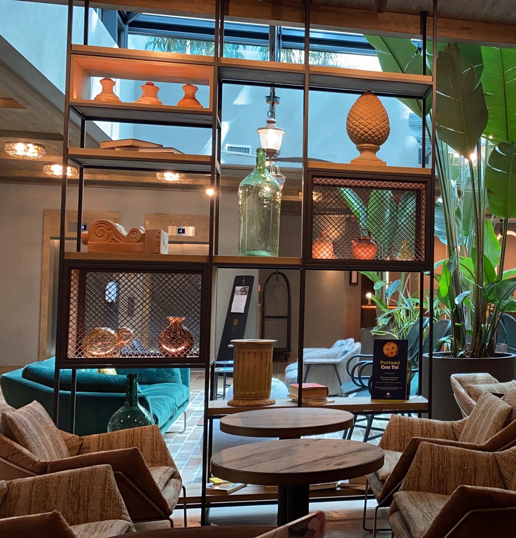 Lobby seating at DoubleTree by Hilton Rome Monti