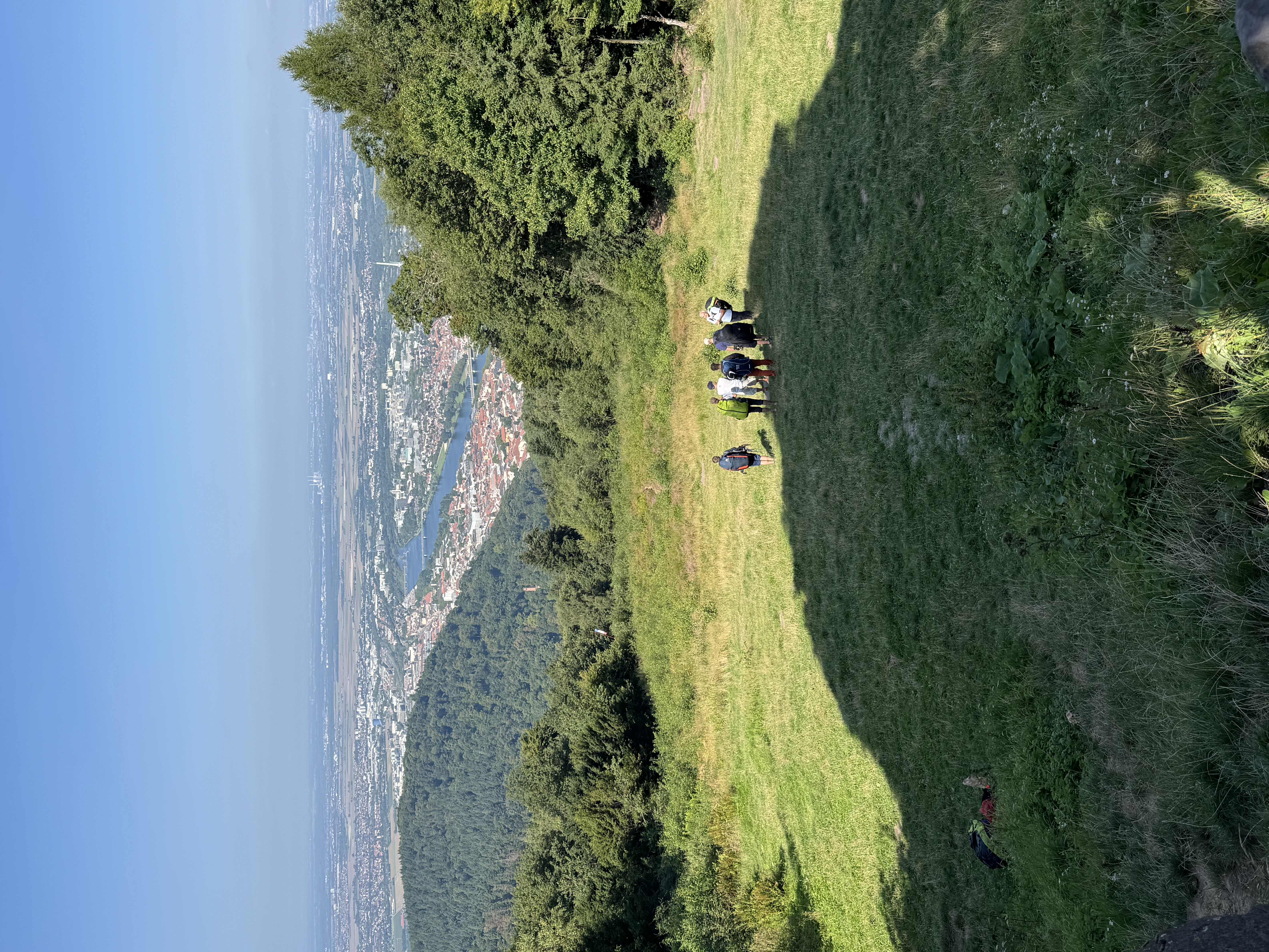 View from Königstuhl over Heidelberg and the Neckar valley