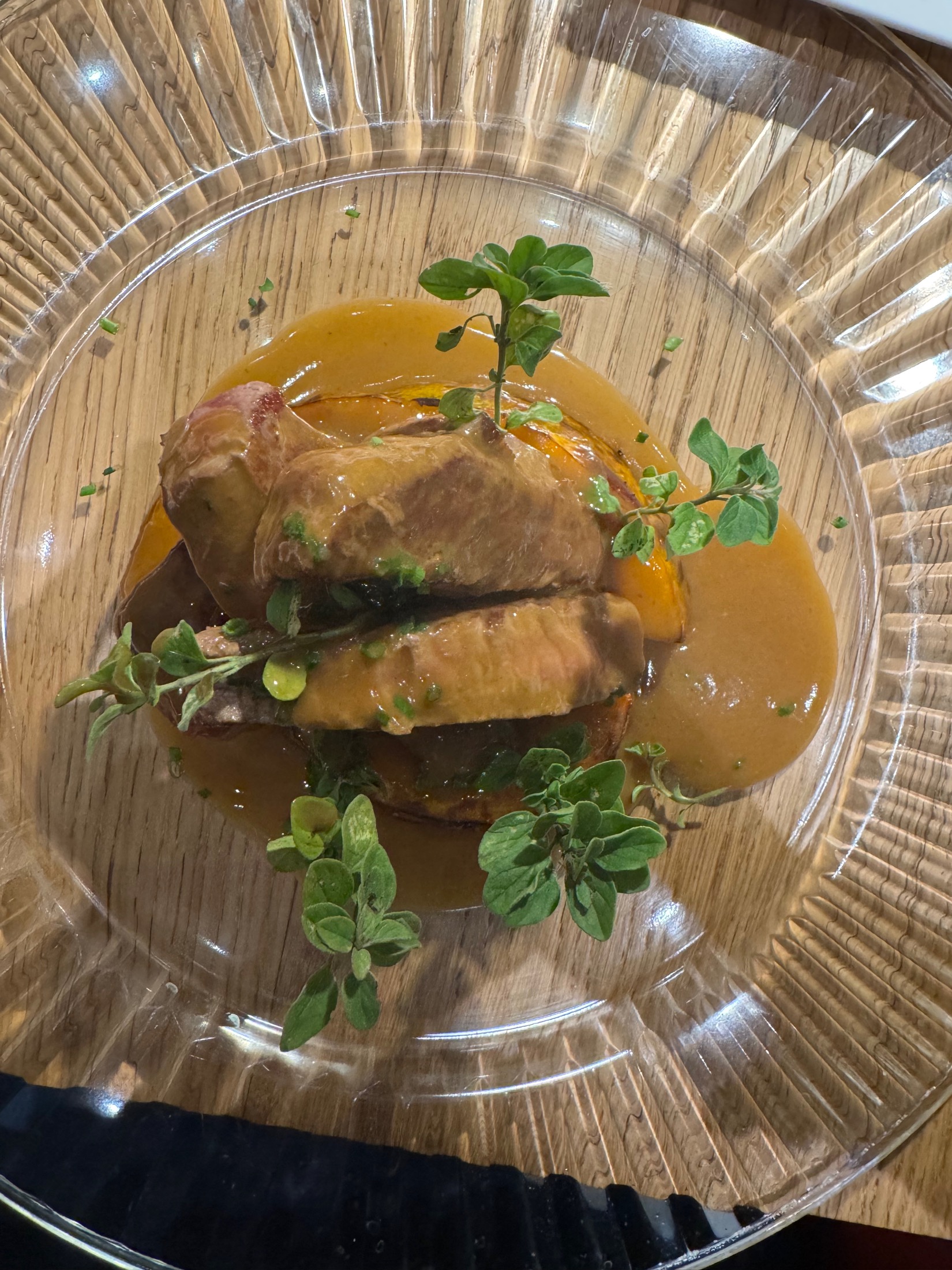 A plated dinner at Ristorante Casa Cappellari in Venice