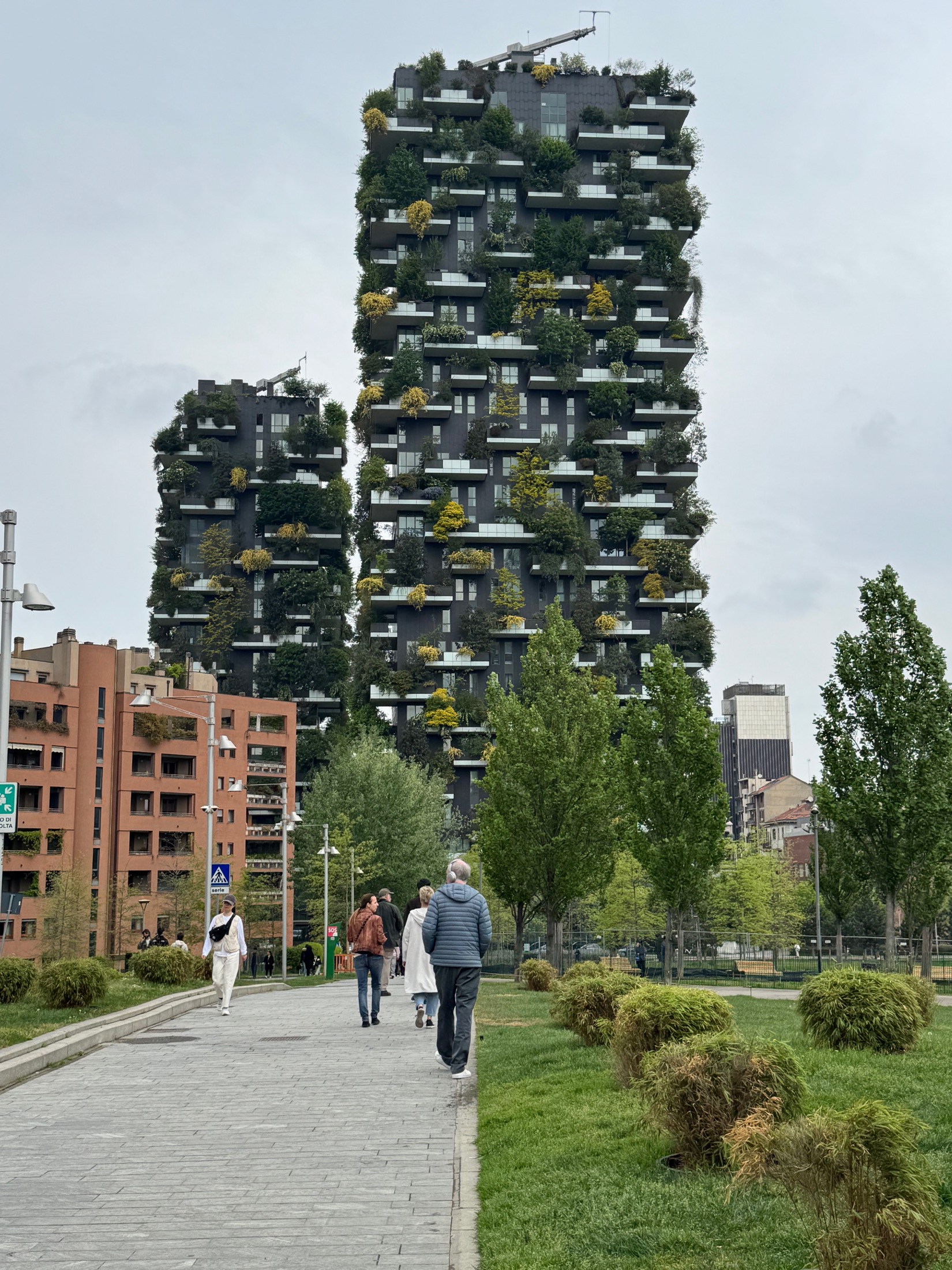 Bosco Verticale towers in Milan's Porta Nuova district