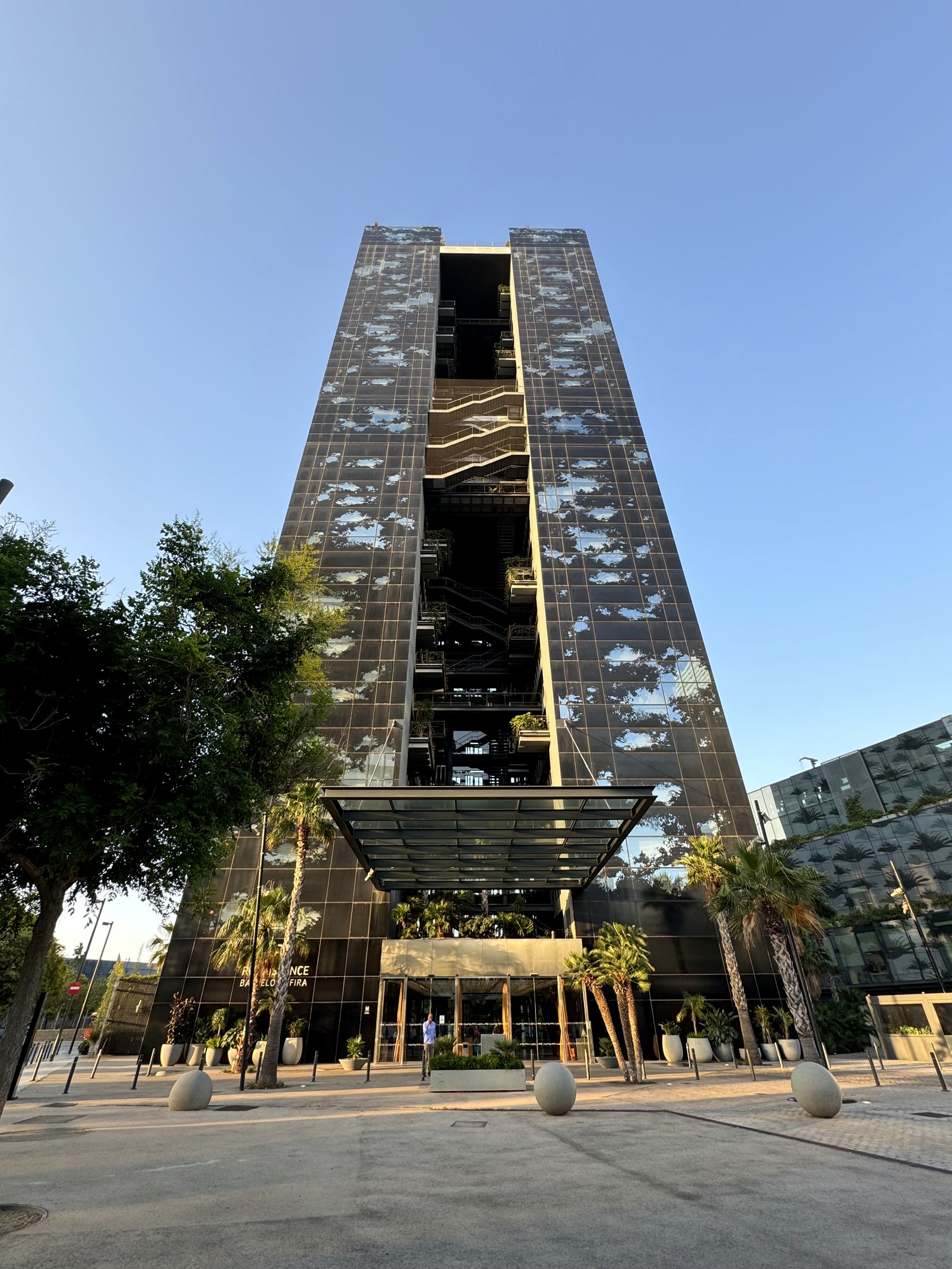 Renaissance Barcelona Fira twin-tower facade